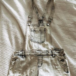 bebe denim overalls